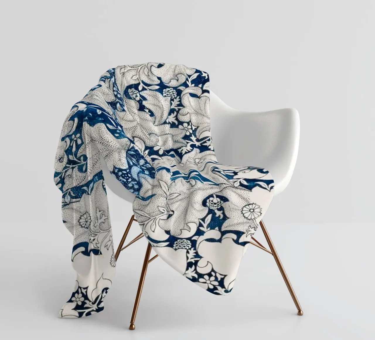 Pattern Blumen Deko Fleecedecke von Second Canvas