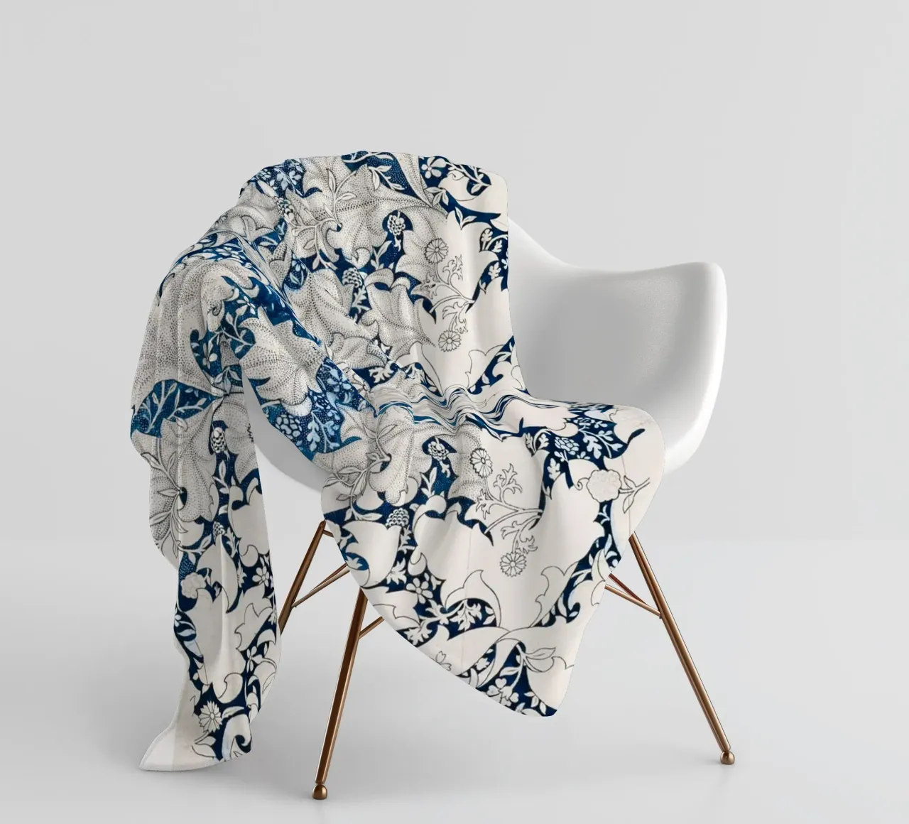 Pattern Blumen Deko Fleecedecke von Second Canvas