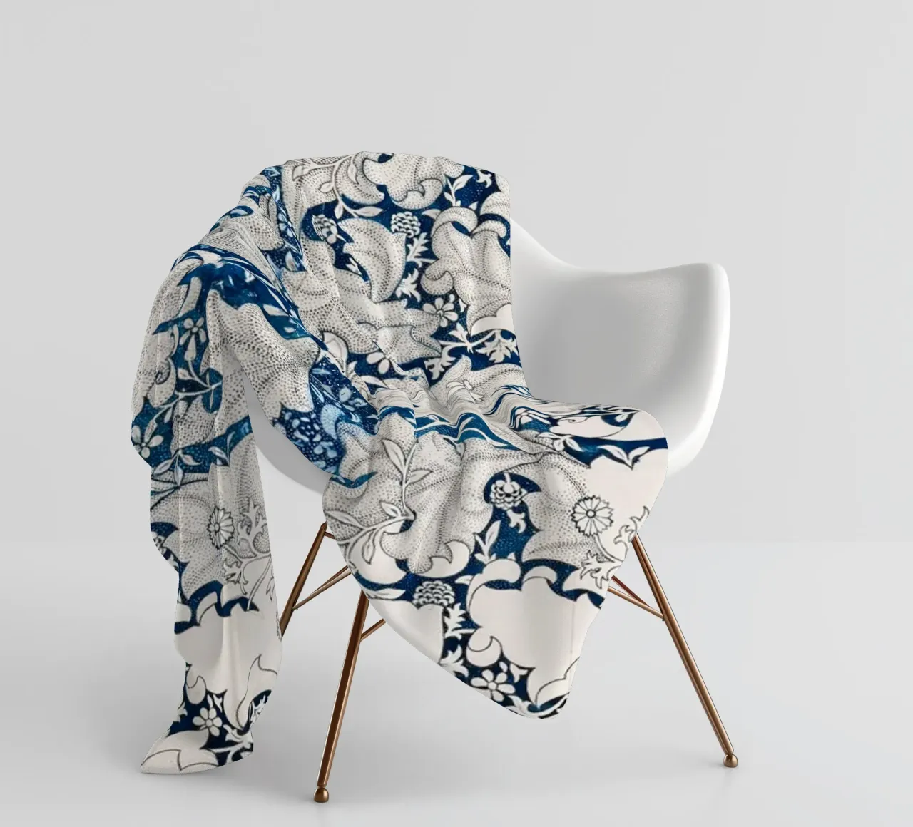 Pattern Blumen Deko Fleecedecke von Second Canvas