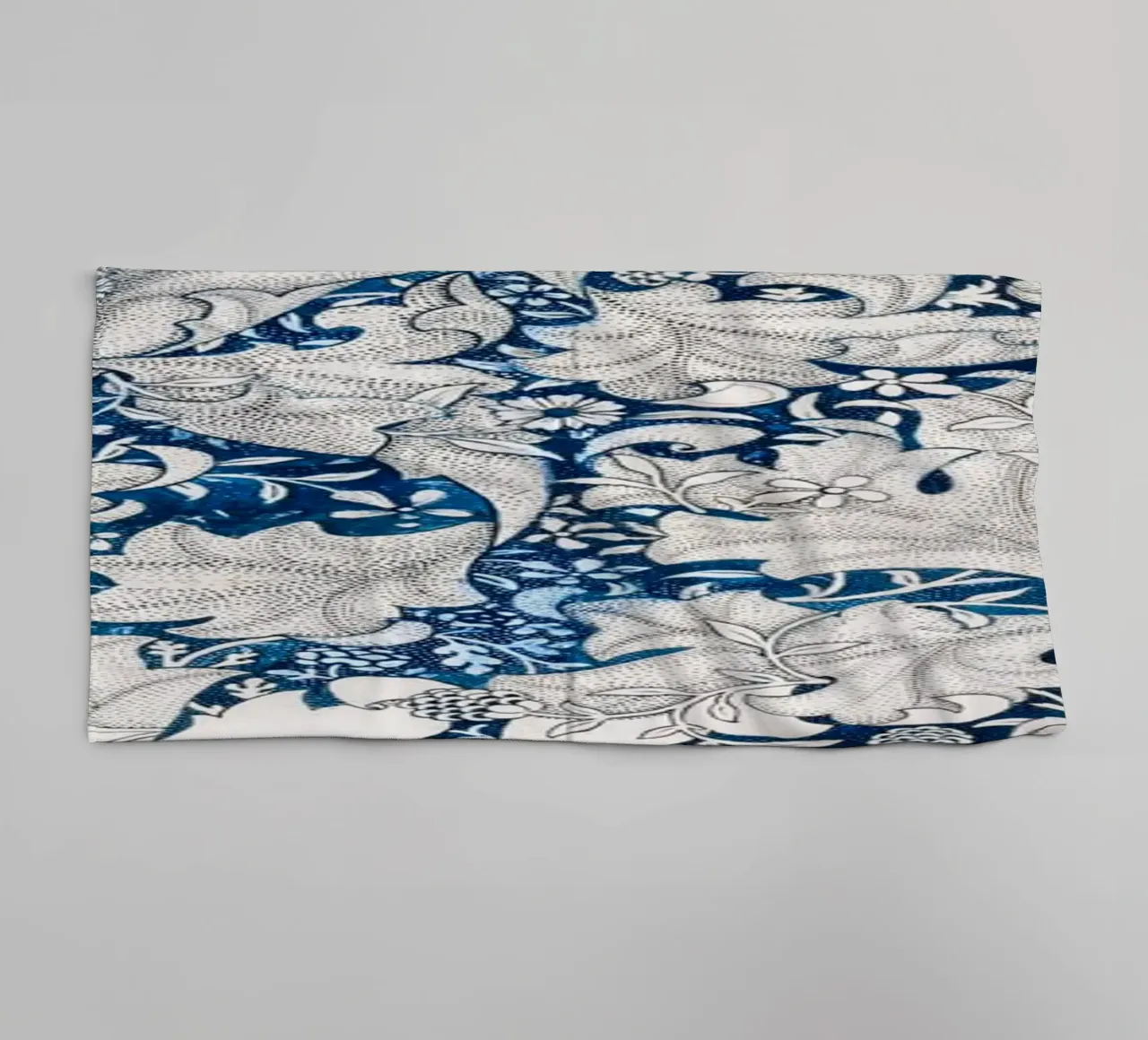 Pattern Blumen Deko badhanddoek van Second Canvas