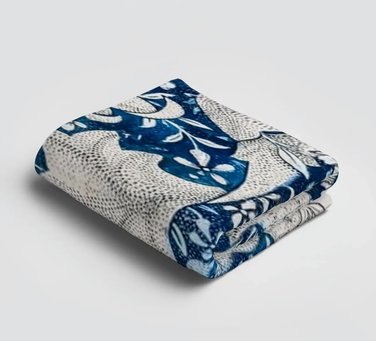 Pattern Blumen Deko badhanddoek van Second Canvas