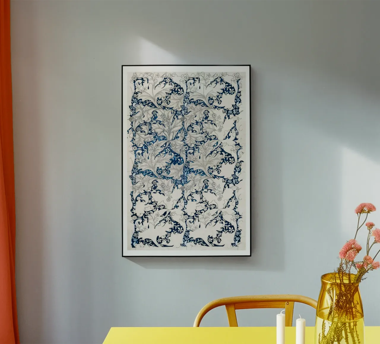 Pattern Blumen Deko plexiglass da Second Canvas