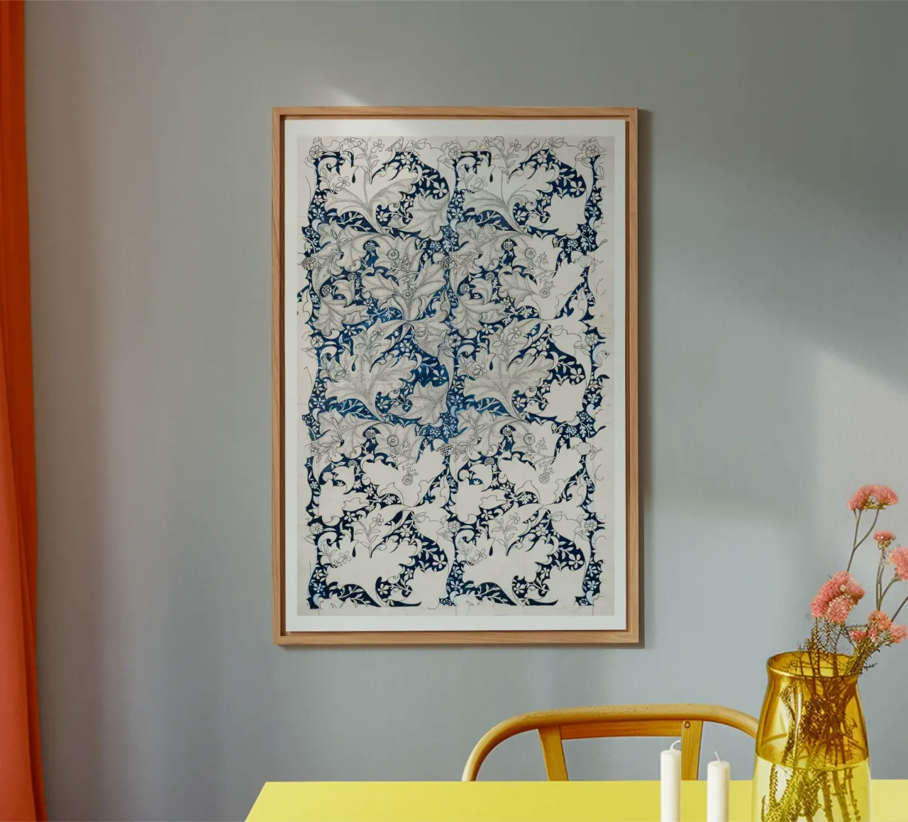 Pattern Blumen Deko pannello forex da Second Canvas