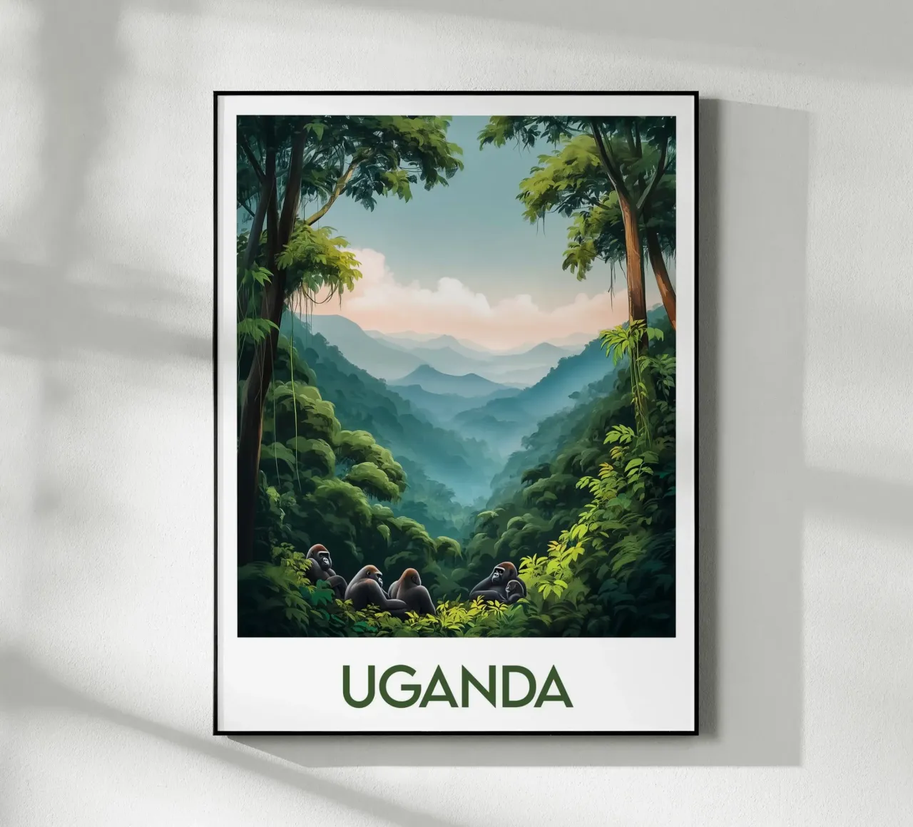 Affiche Ouganda plexiglas de Frame the World