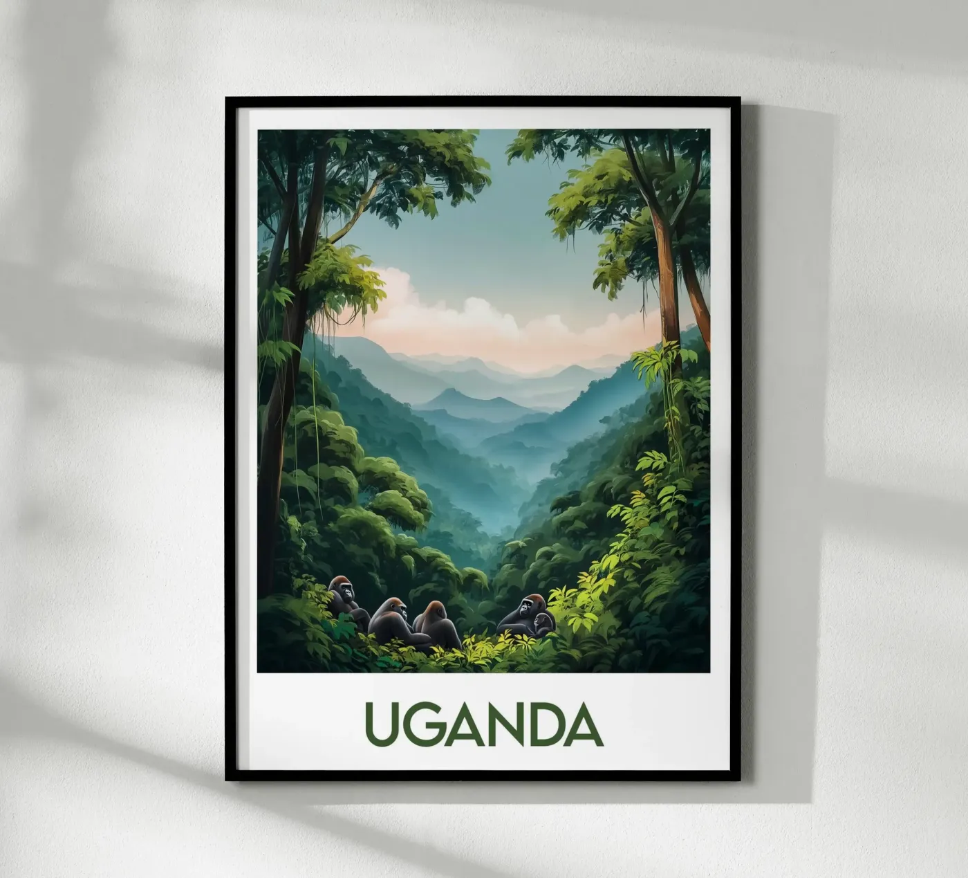 Affiche Uganda poster by Frame the World