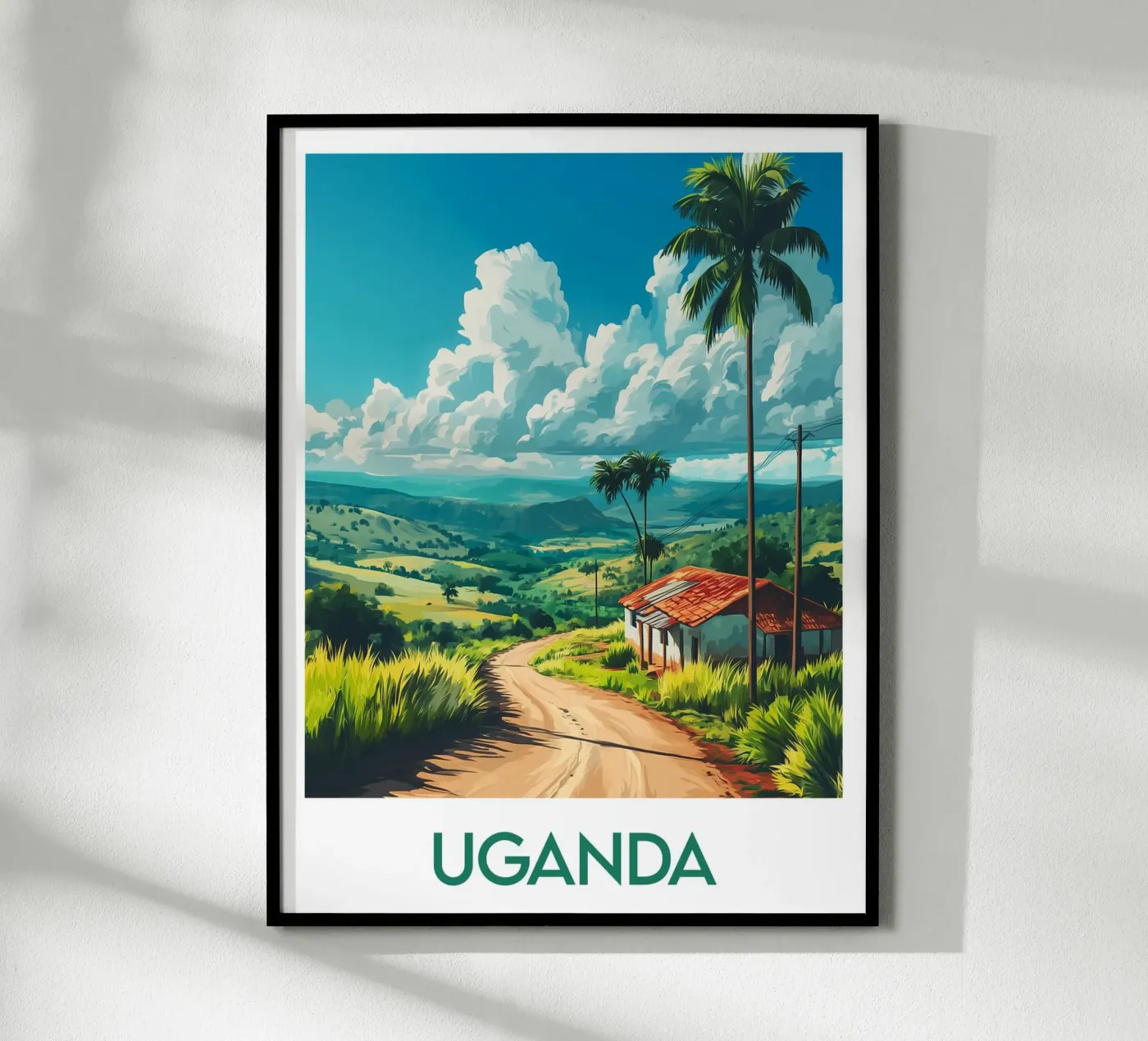 Affiche Uganda poster van Frame the World