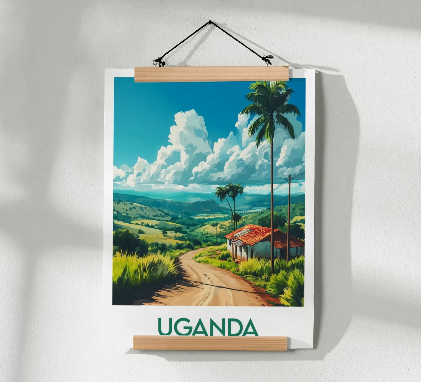 Affiche Uganda poster van Frame the World