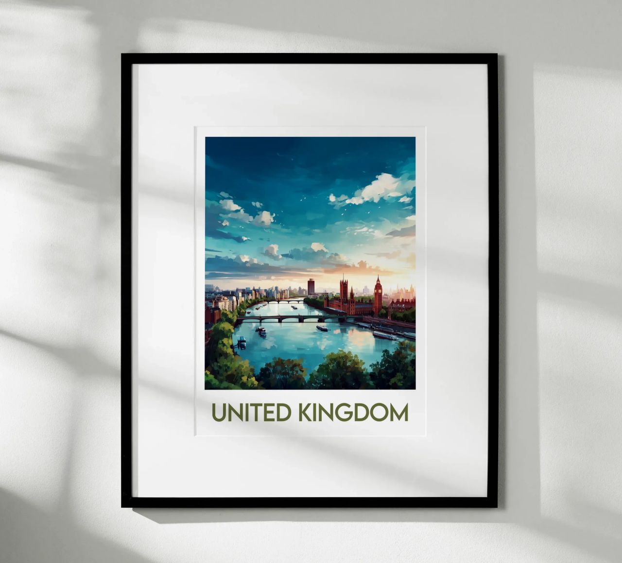 Affiche United Kingdom poster by Frame the World
