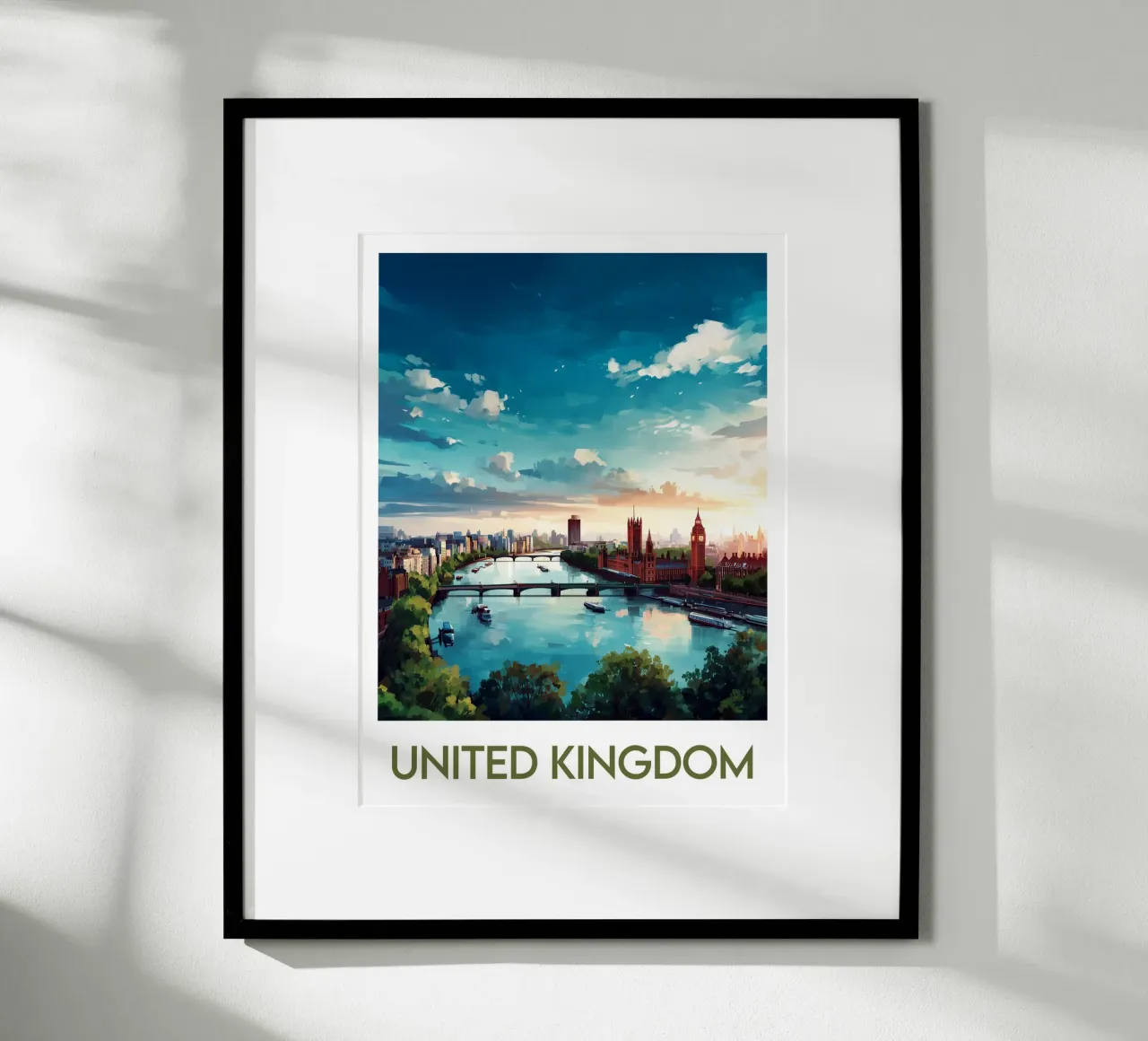 Affiche United Kingdom poster by Frame the World