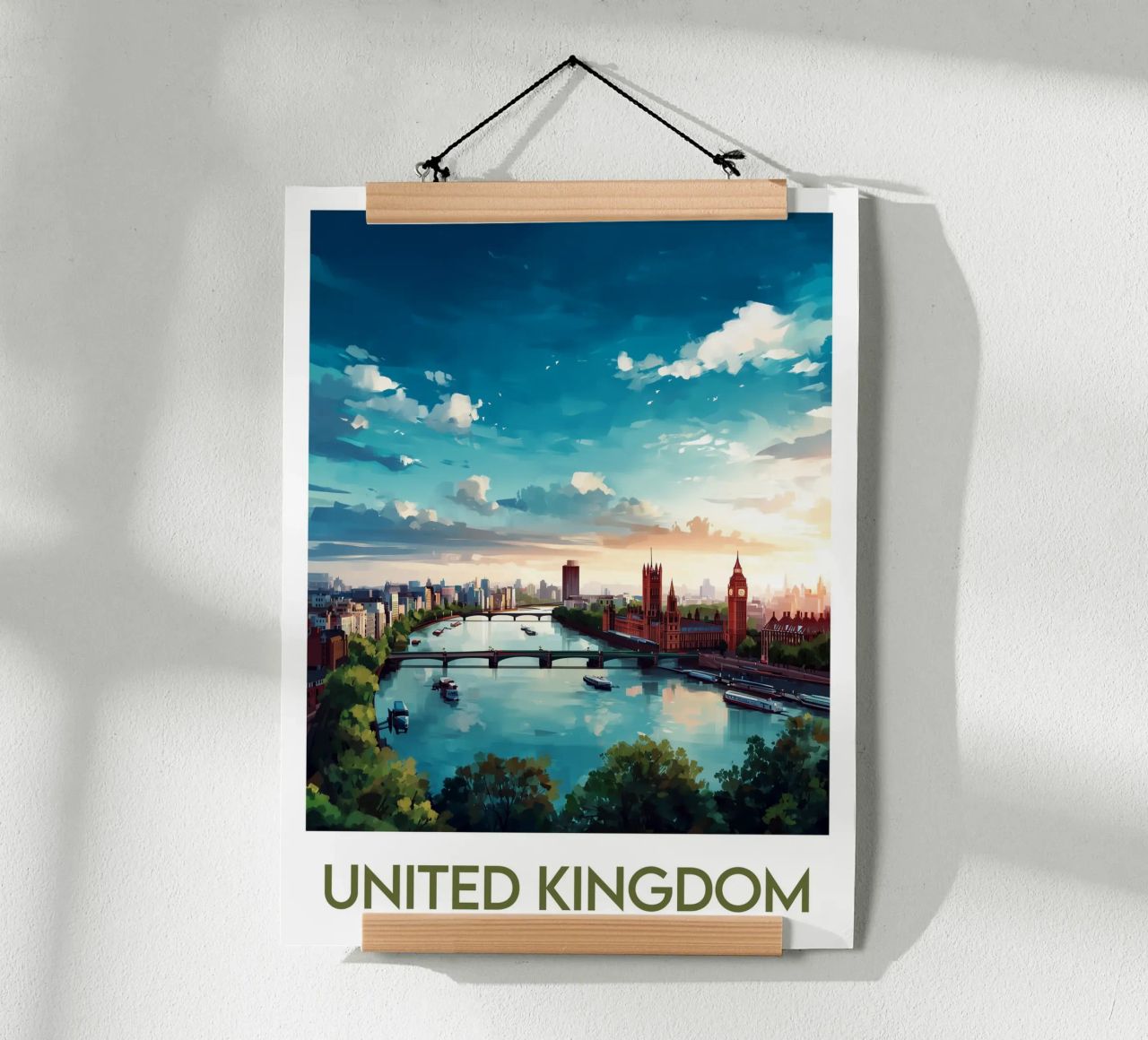 Affiche United Kingdom poster by Frame the World