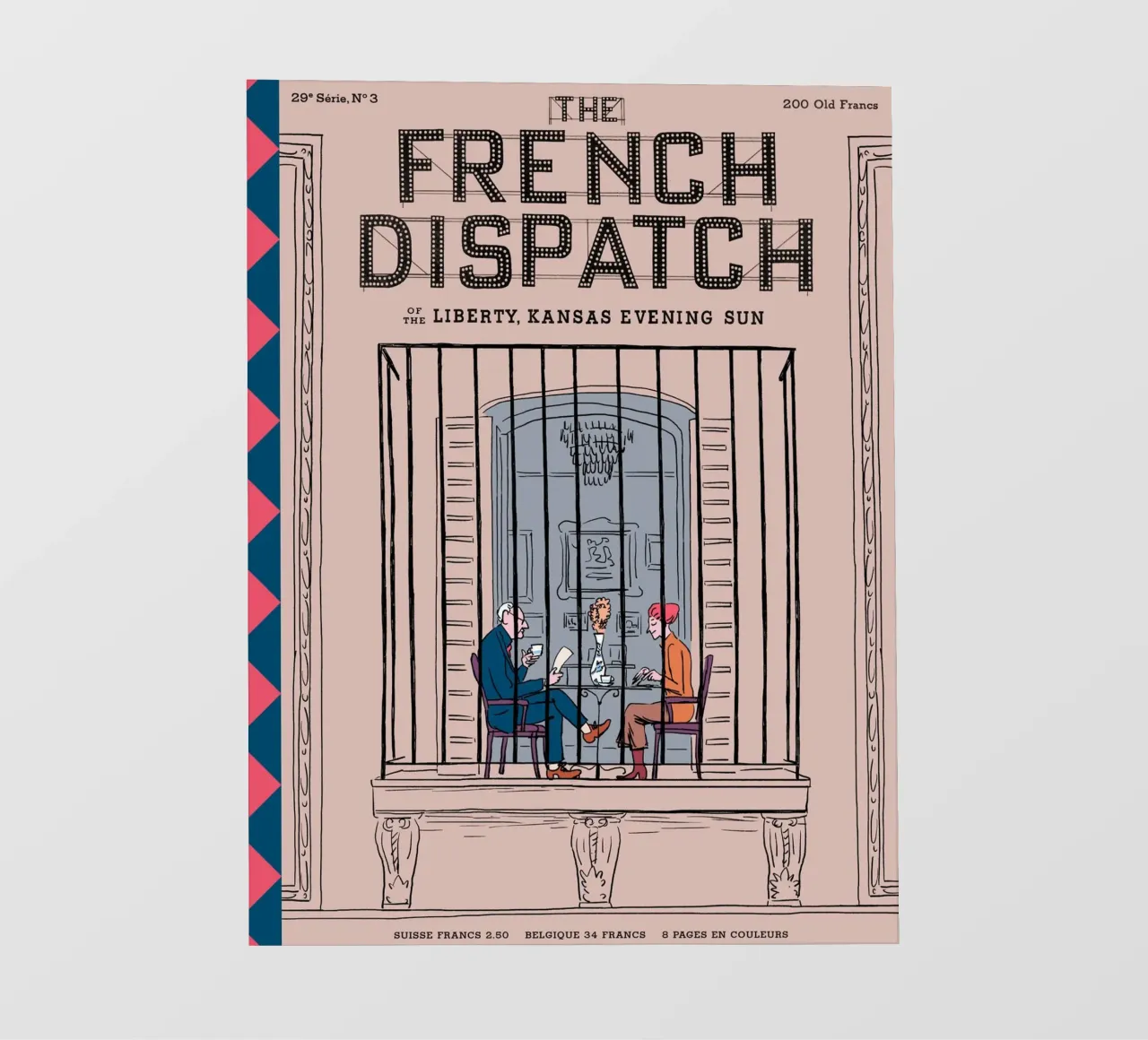 Het creatieve team ontwierp The French Dispatch backlit folie van MIa_Dispath