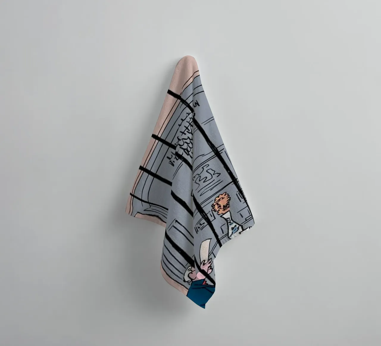 Het creatieve team ontwierp The French Dispatch badhanddoek van MIa_Dispath