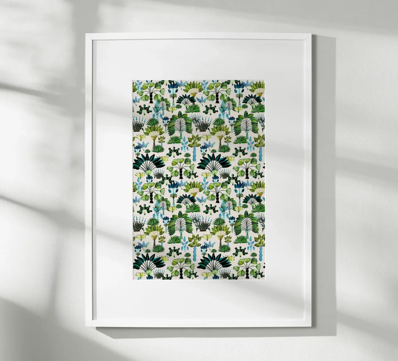 Giardino esotico verde poster con telaio in alluminio da SilverPegasus