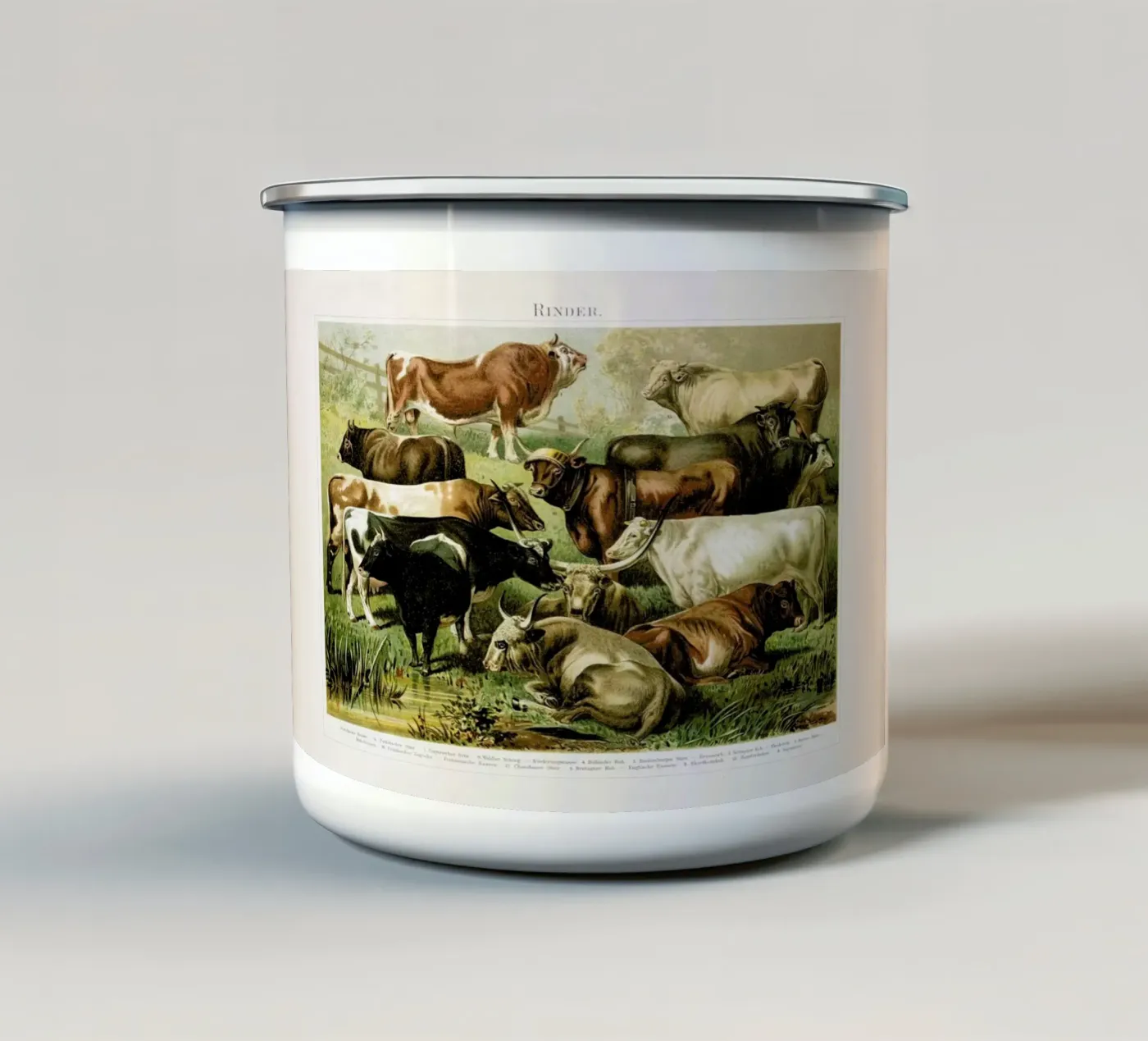 Herd enamel mug by Flora & Fauna