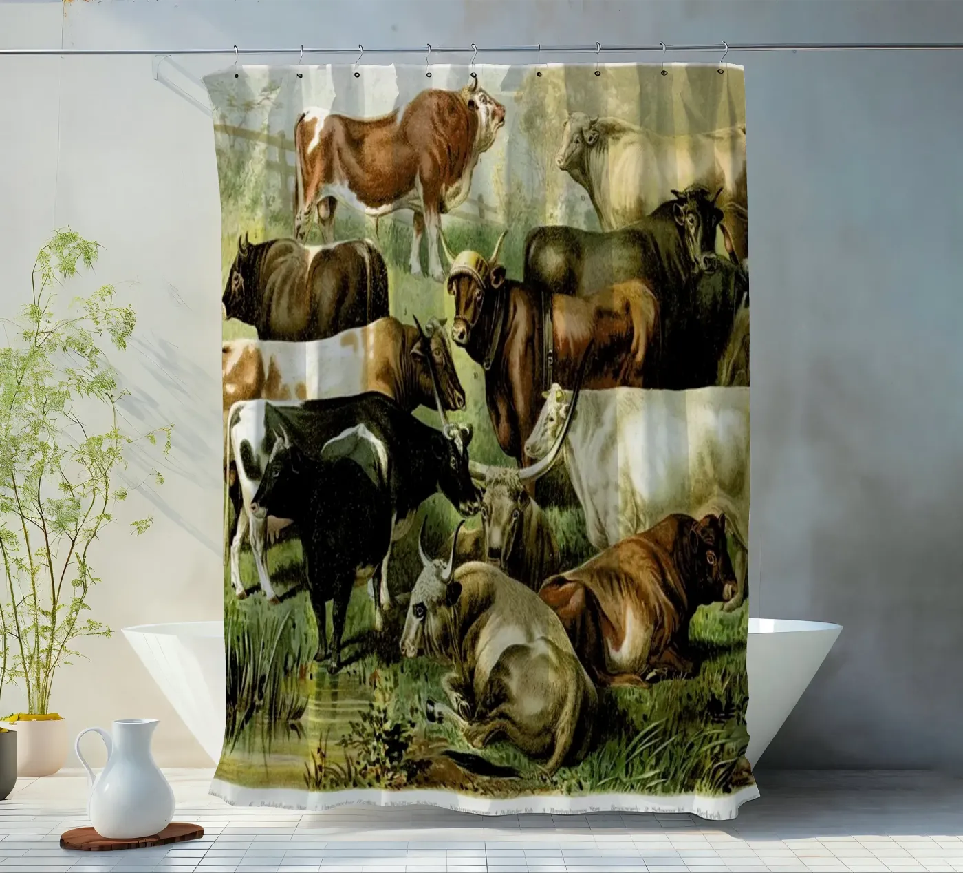 Herd Duschvorhang von Flora & Fauna