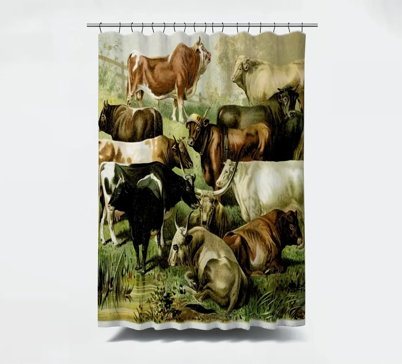 Herd Duschvorhang von Flora & Fauna