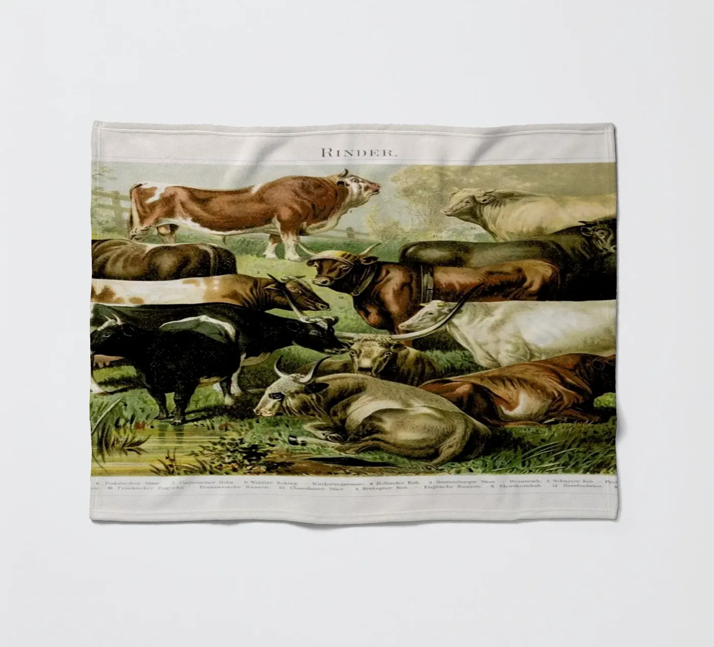 Herd plaid polaire de Flora & Fauna