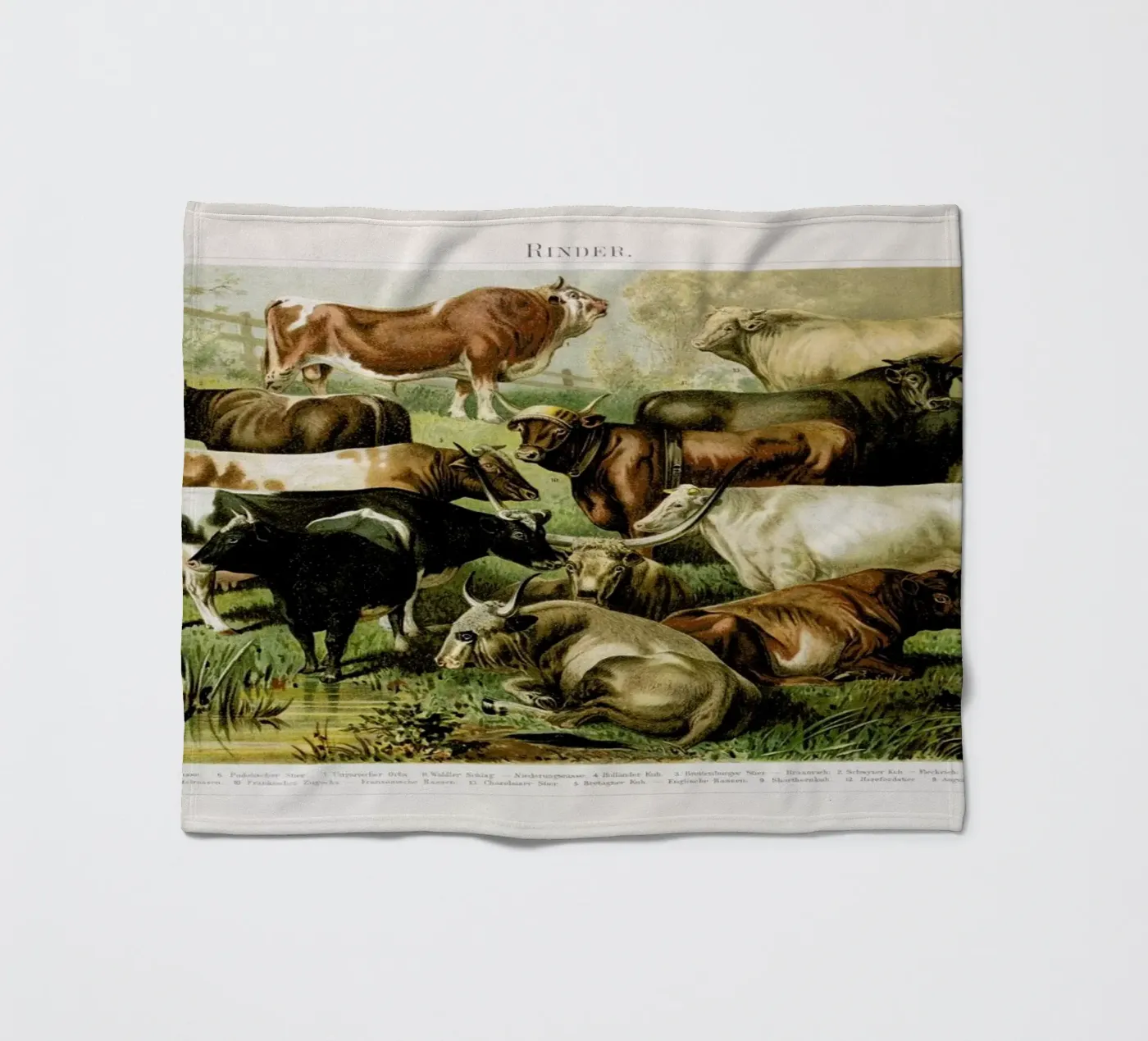 Herd plaid polaire de Flora & Fauna