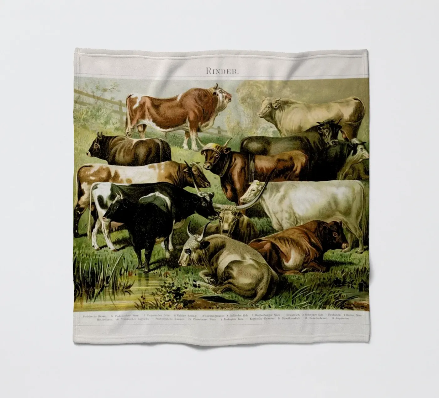 Herd plaid polaire de Flora & Fauna