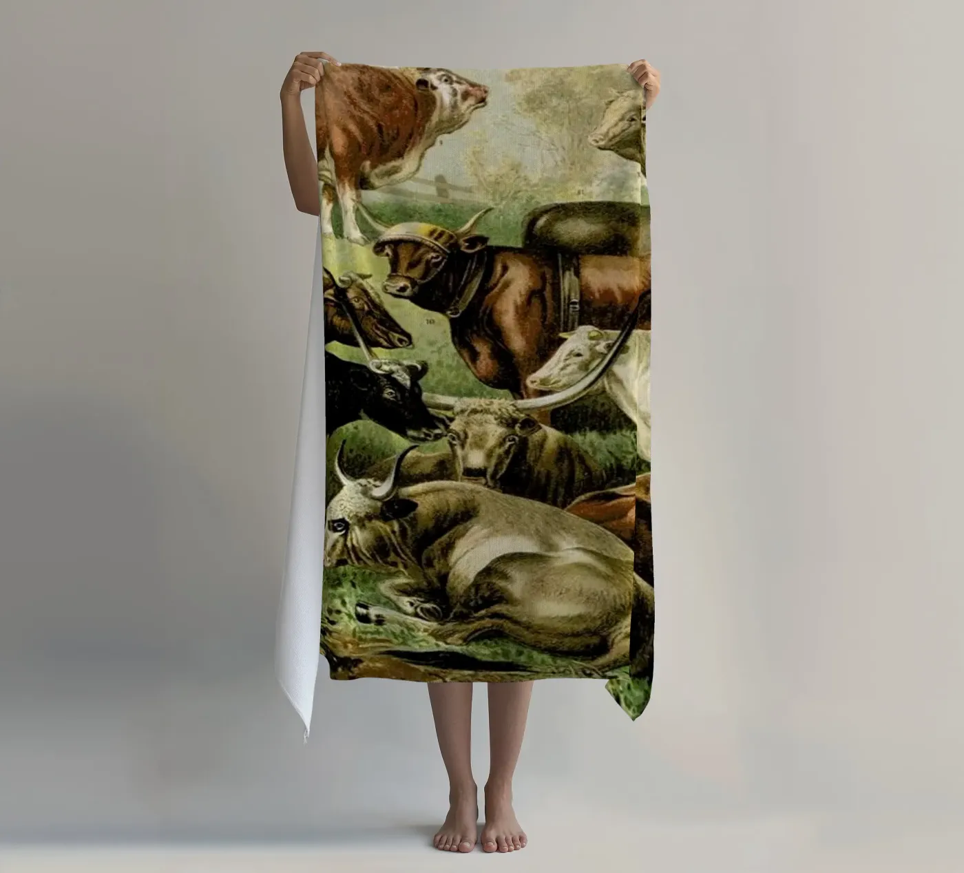 Herd beach towel by Flora & Fauna