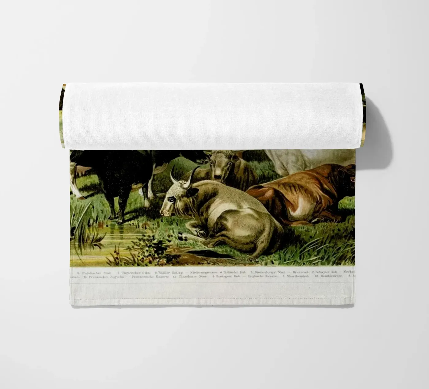 Herd beach towel by Flora & Fauna