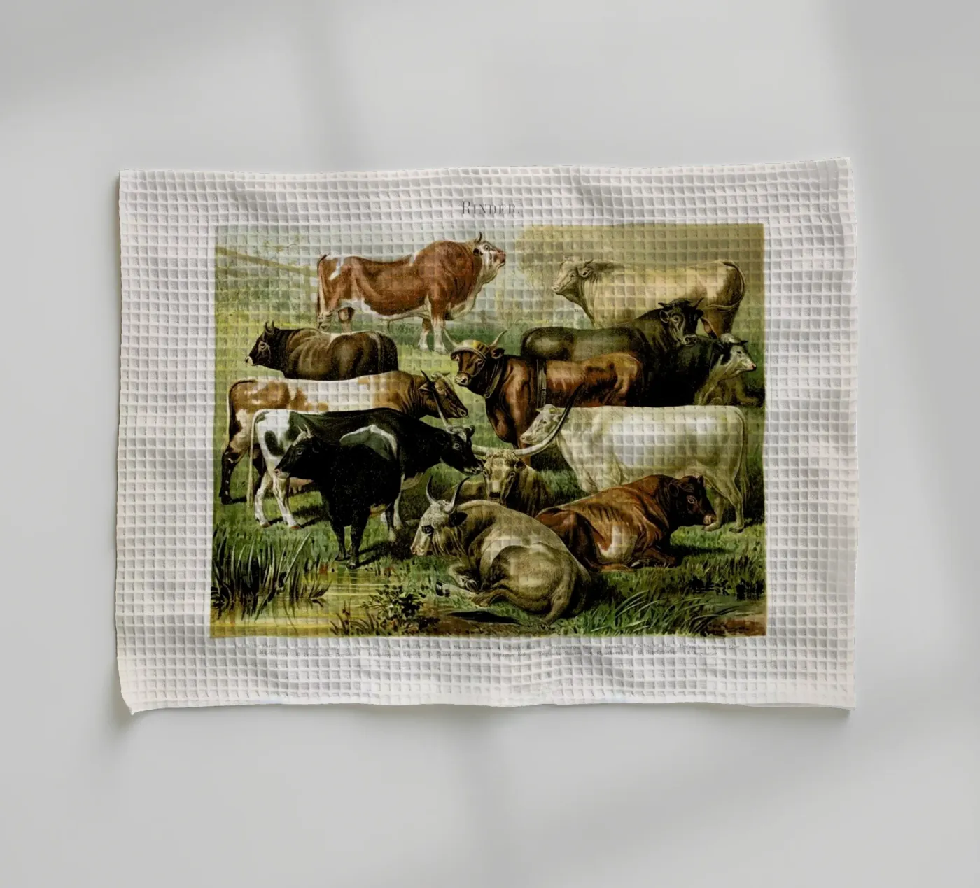 Herd theedoek van Flora & Fauna