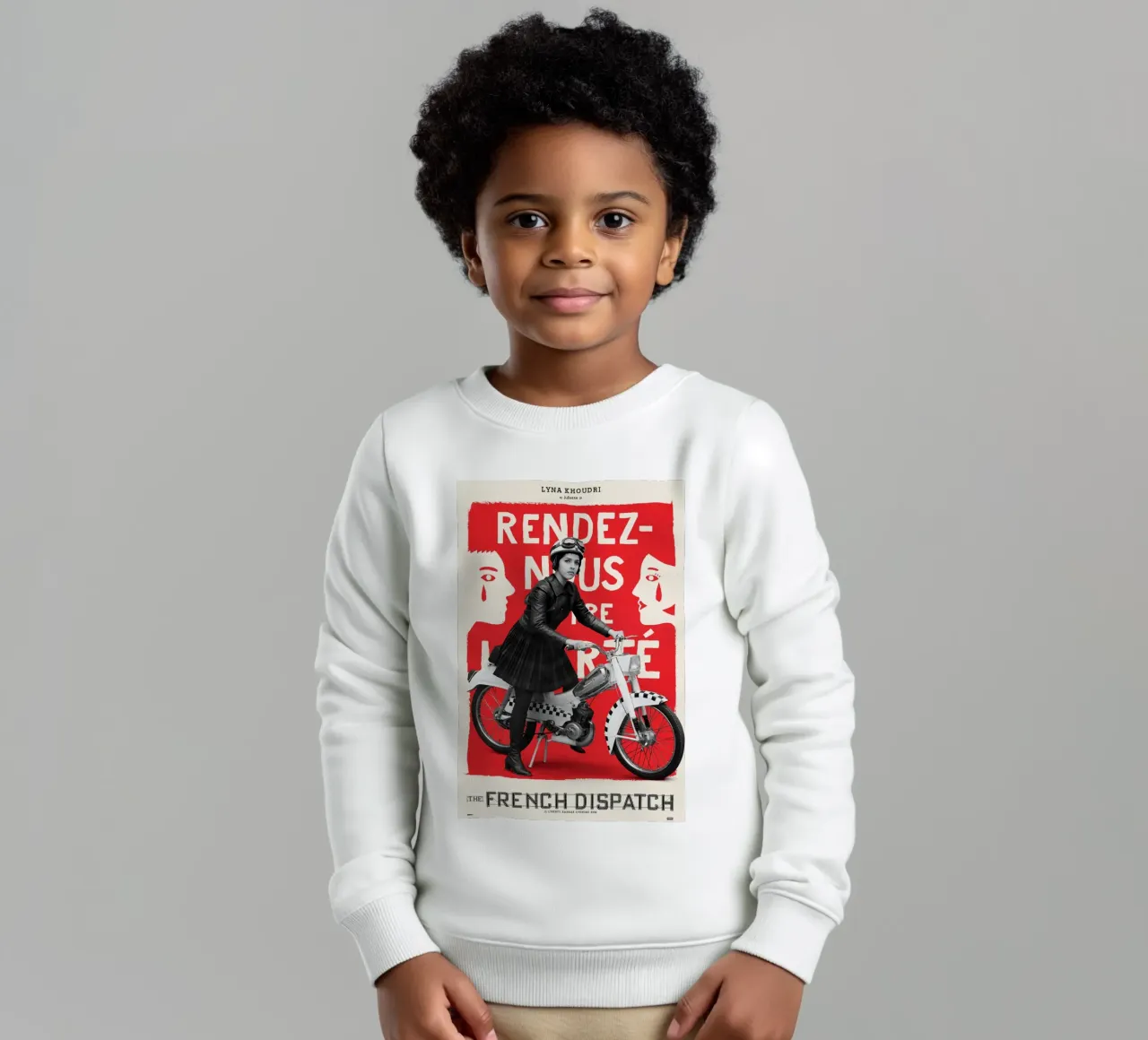 A look at The French Dispatch's cast kids sweatshirt by MIa_Dispath
