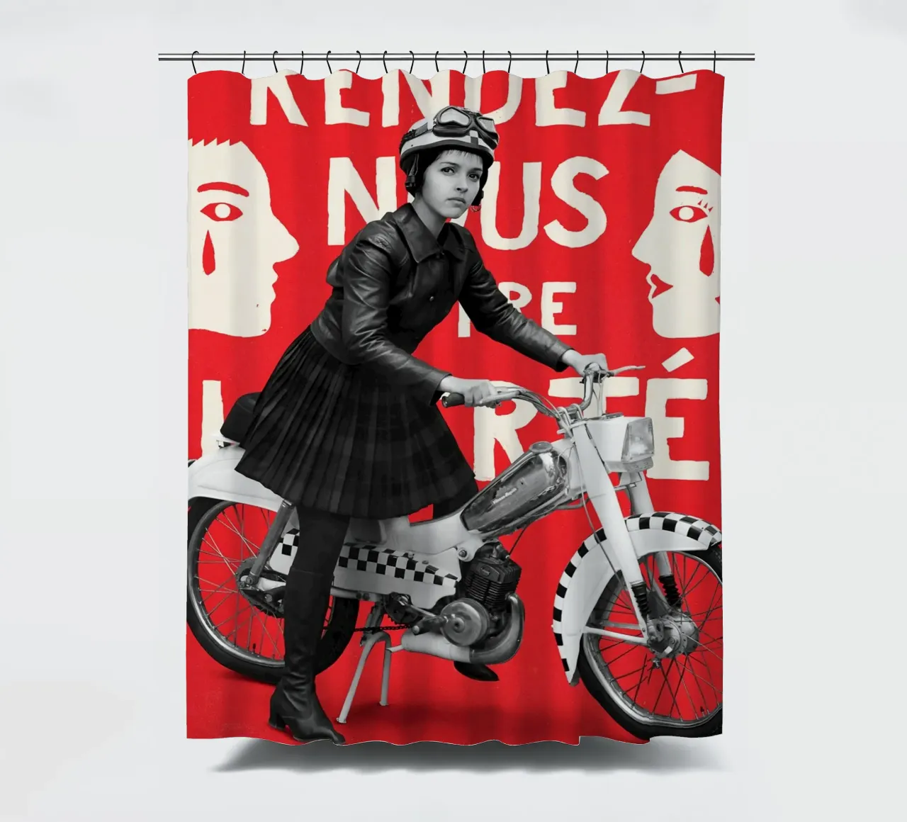 A look at The French Dispatch's cast shower curtain by MIa_Dispath