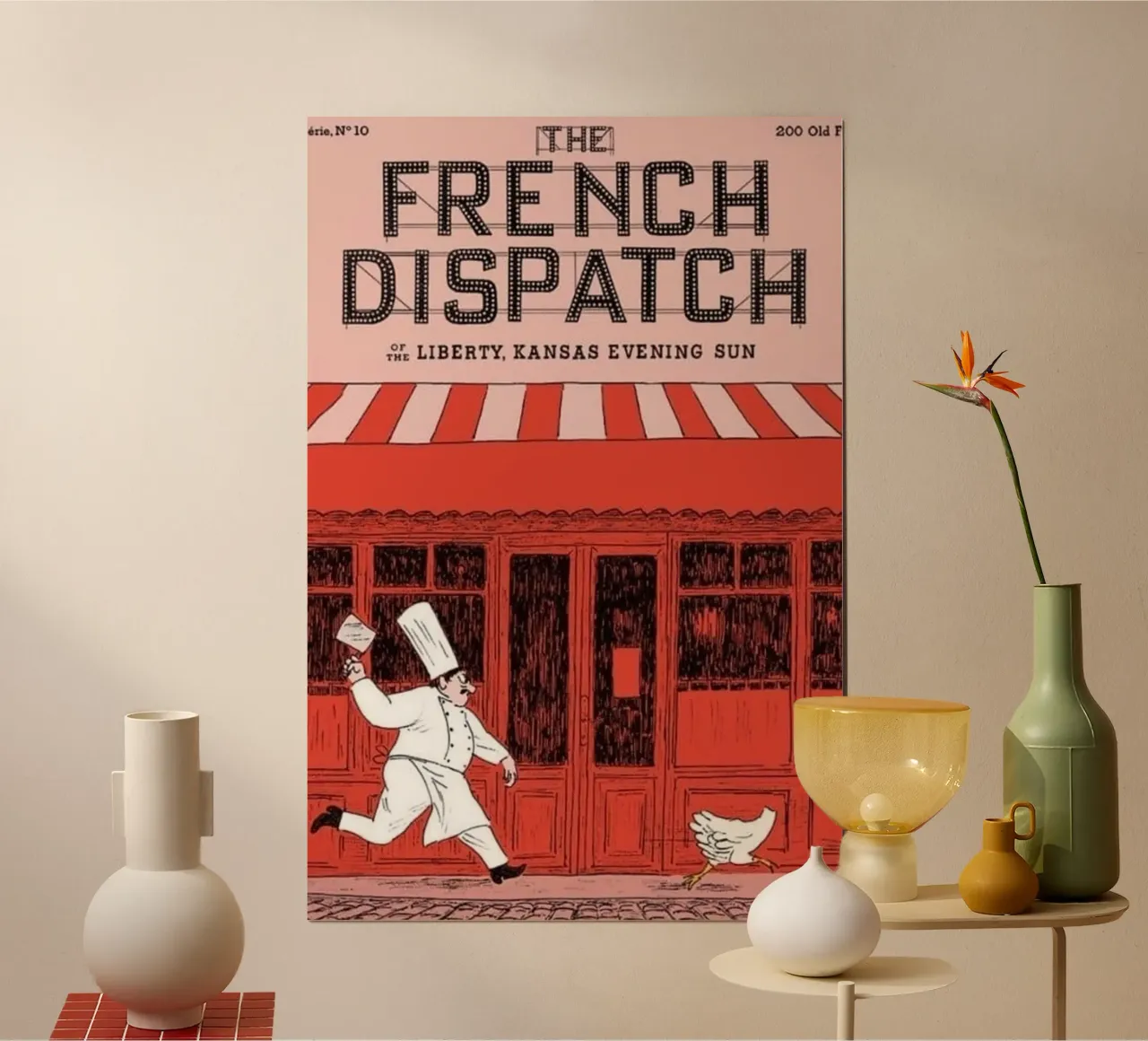 Liberty Kansas Evening Sun (2021) Franch Dispatch poster con telaio in plastica da MIa_Dispath