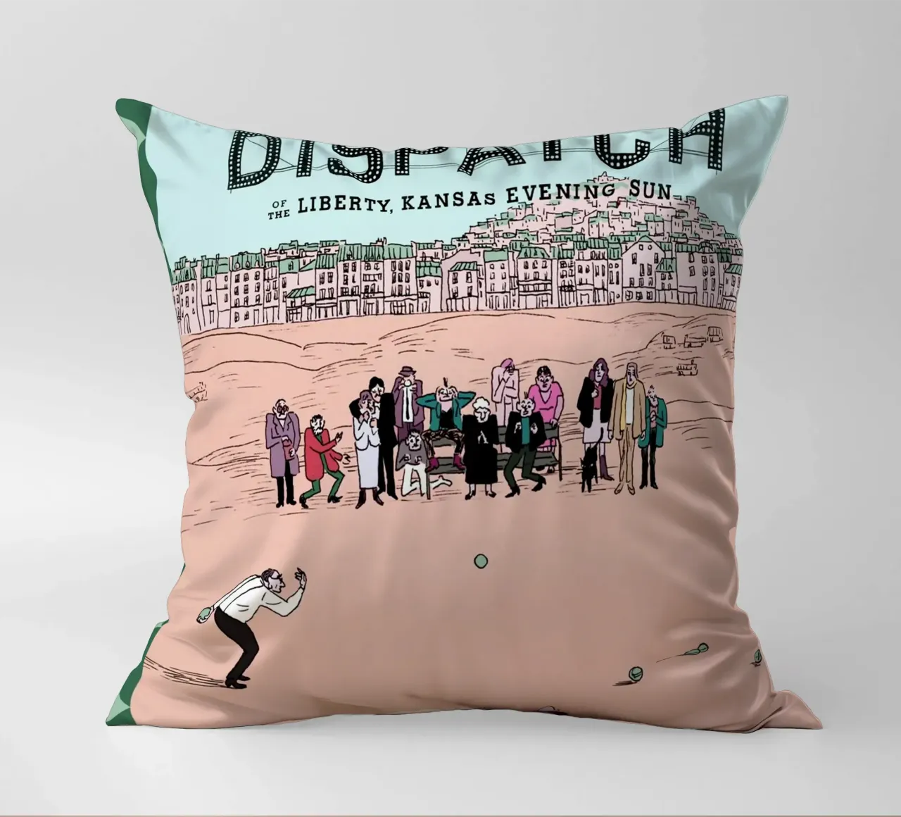 Copertine di French Dispatch dai titoli di coda cuscino da MIa_Dispath