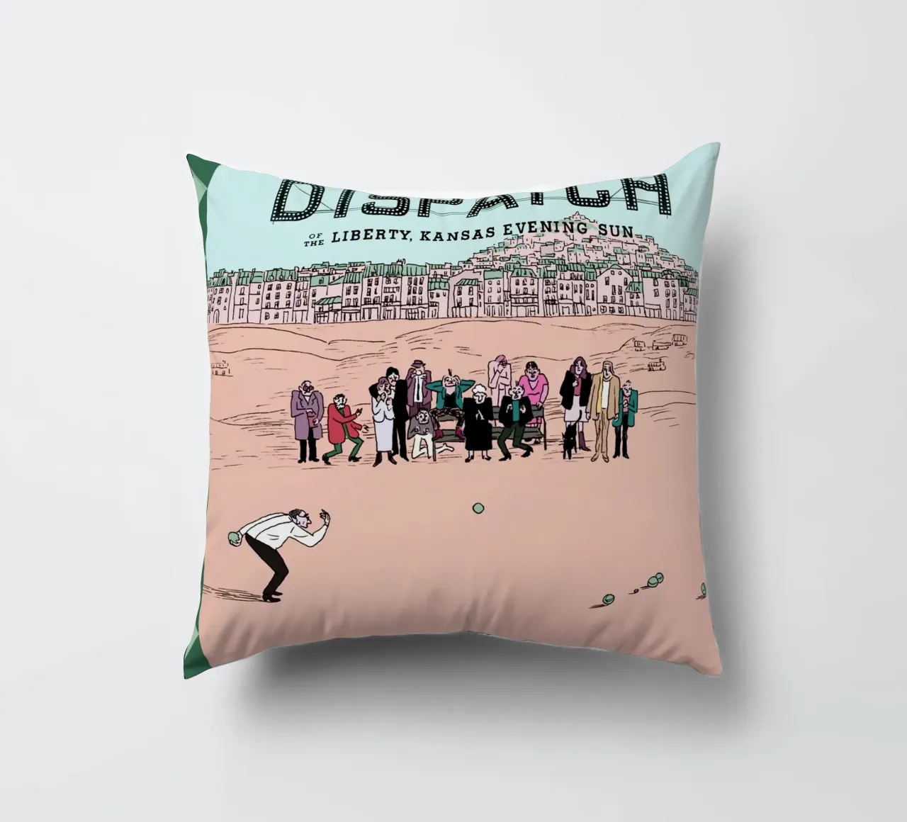 Copertine di French Dispatch dai titoli di coda cuscino da MIa_Dispath