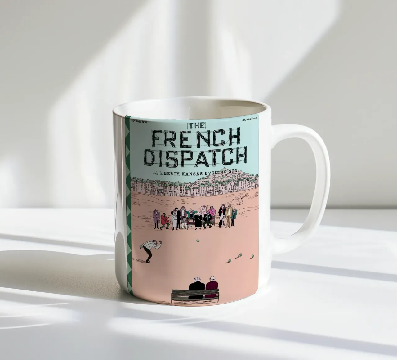 Copertine di French Dispatch dai titoli di coda tazza in ceramica da MIa_Dispath