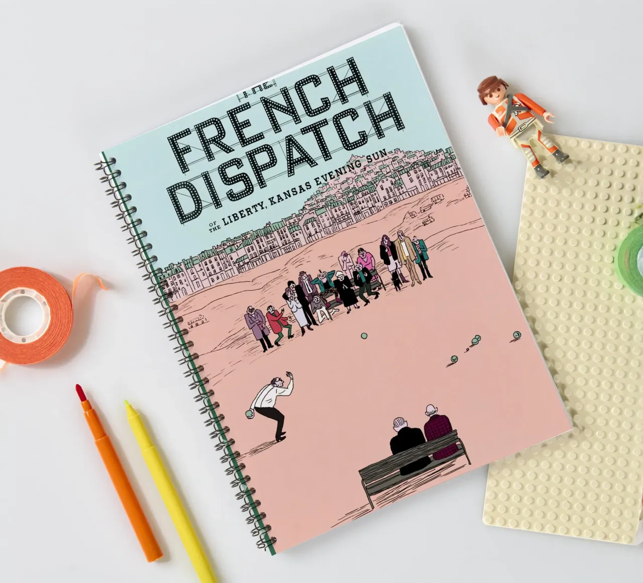 Copertine di French Dispatch dai titoli di coda diario ad anelli da MIa_Dispath