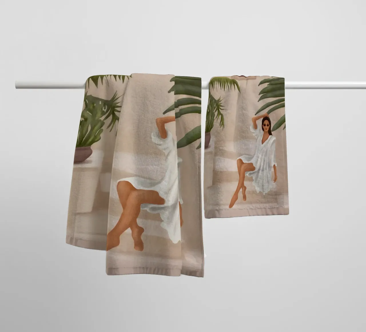 Graceful Resting II asciugamano da bagno da cityart