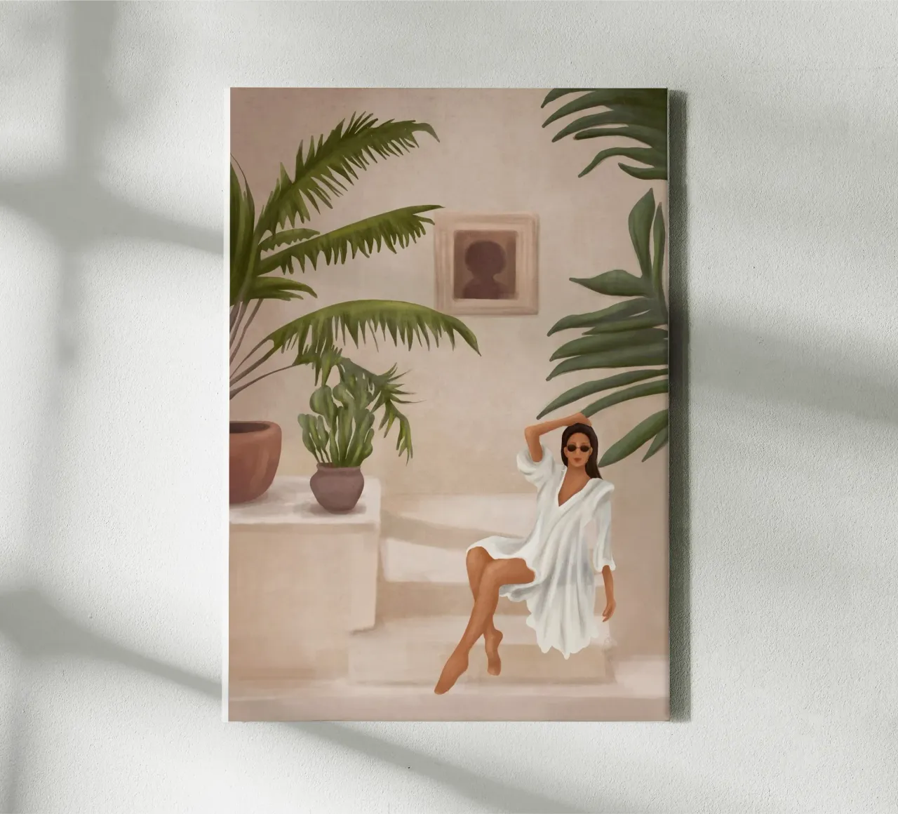 Graceful Resting II tela con Cornice a cassetta da cityart