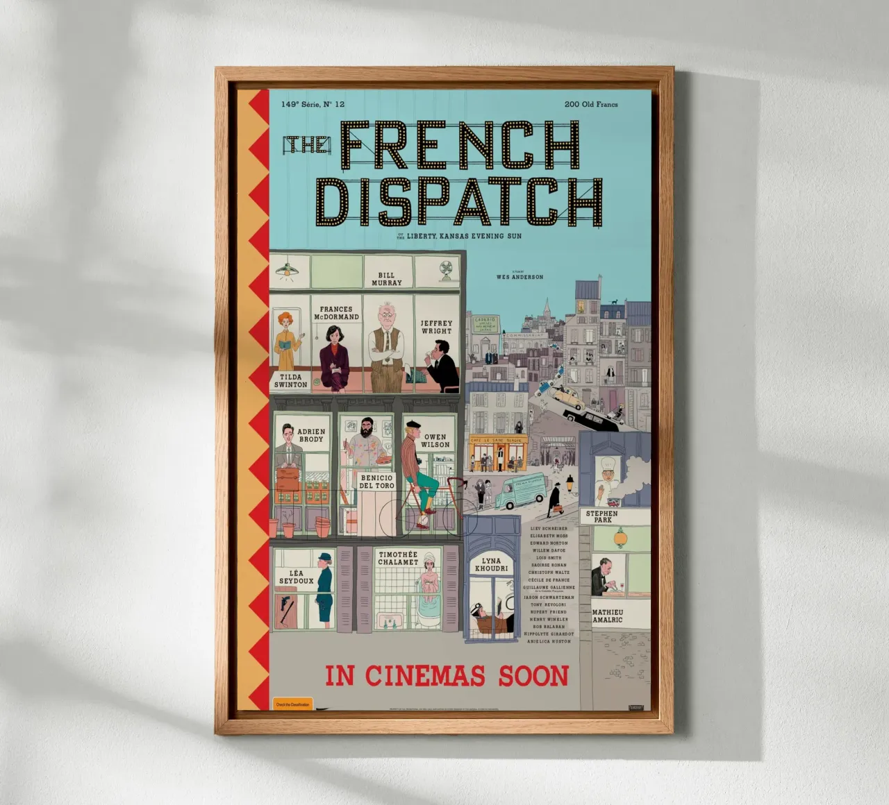 French Dispatch movie canvas with Floater frame by MIa_Dispath