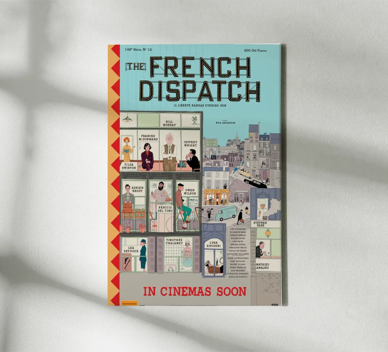 French Dispatch movie canvas with Floater frame by MIa_Dispath