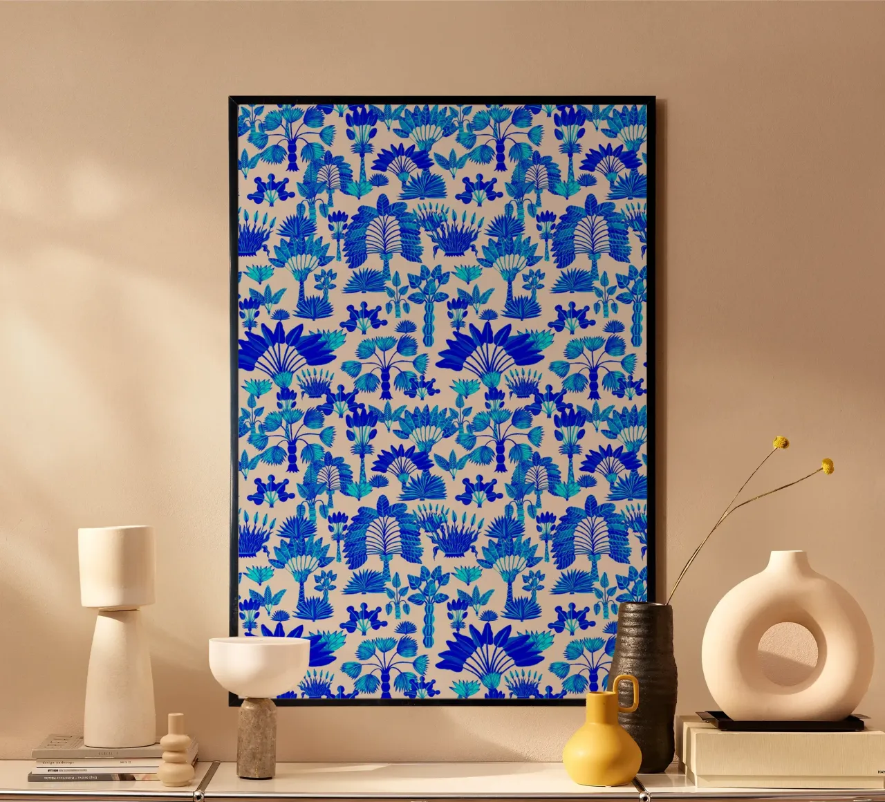 Giardino esotico blu poster da SilverPegasus