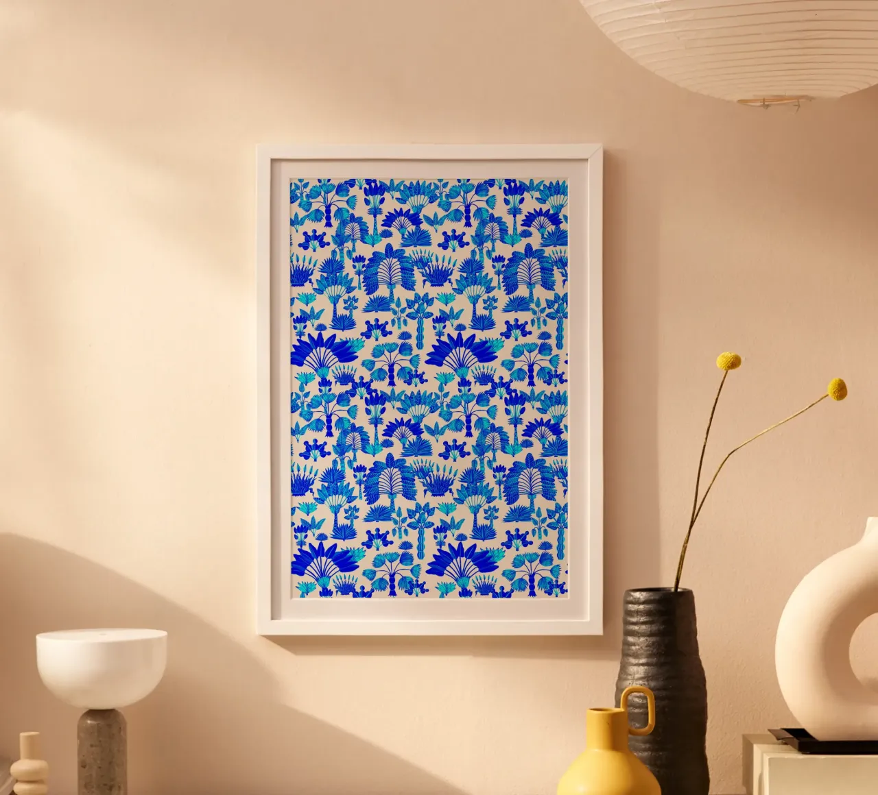 Giardino esotico blu poster da SilverPegasus
