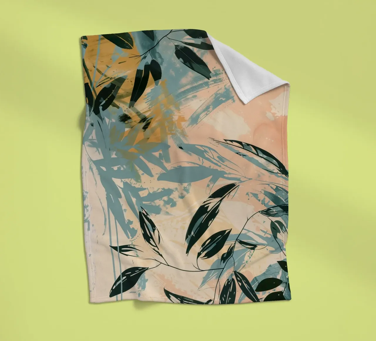 Leaves Tropical A coperta in pile da Mateo