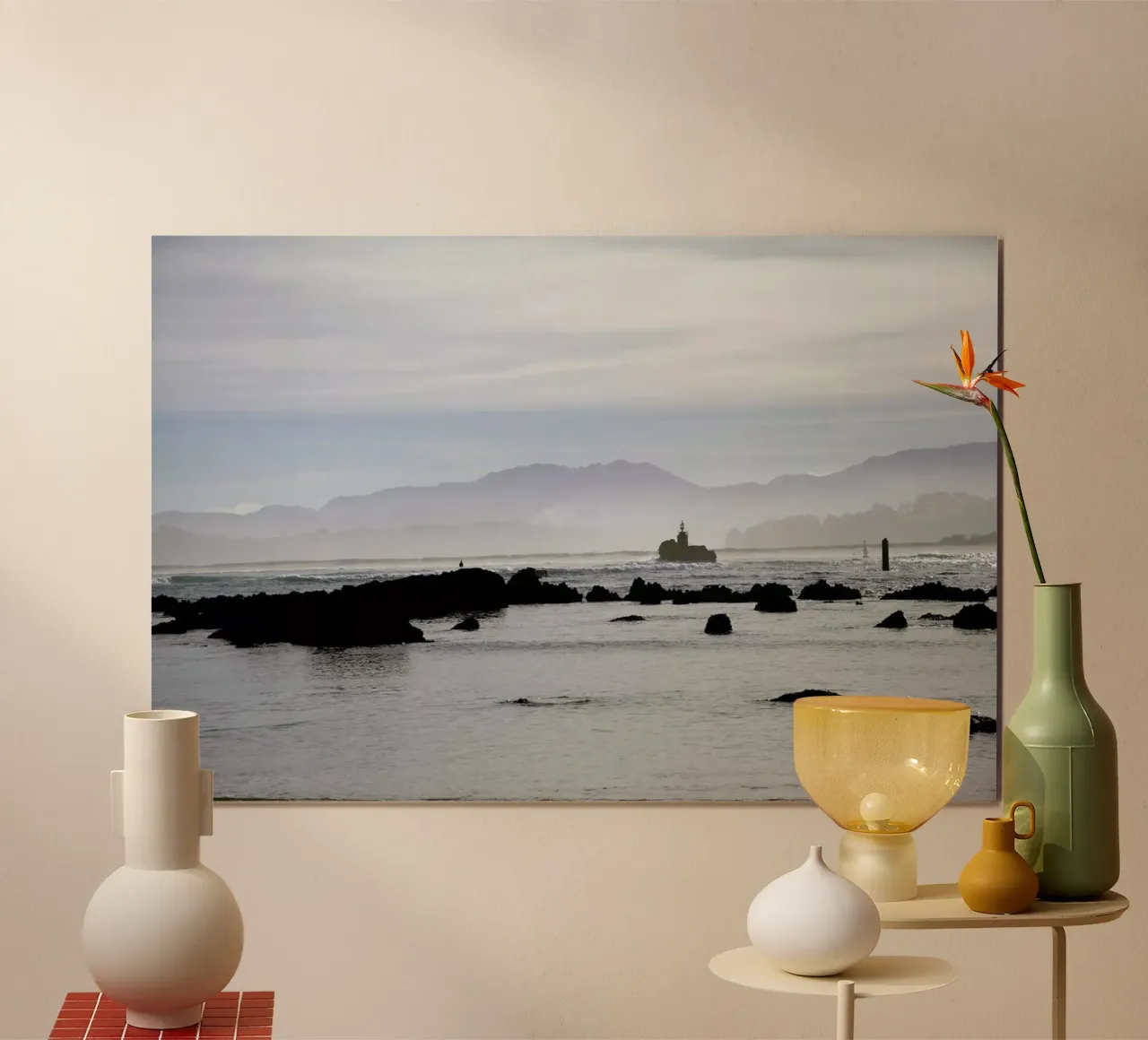 Santande poster con telaio in legno da Marlene Sørensen