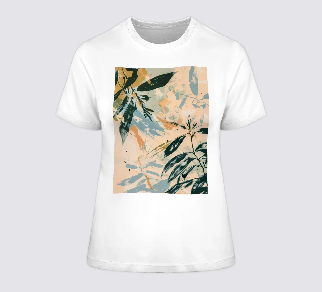 Leaves Tropical B t-shirt da donna da Mateo