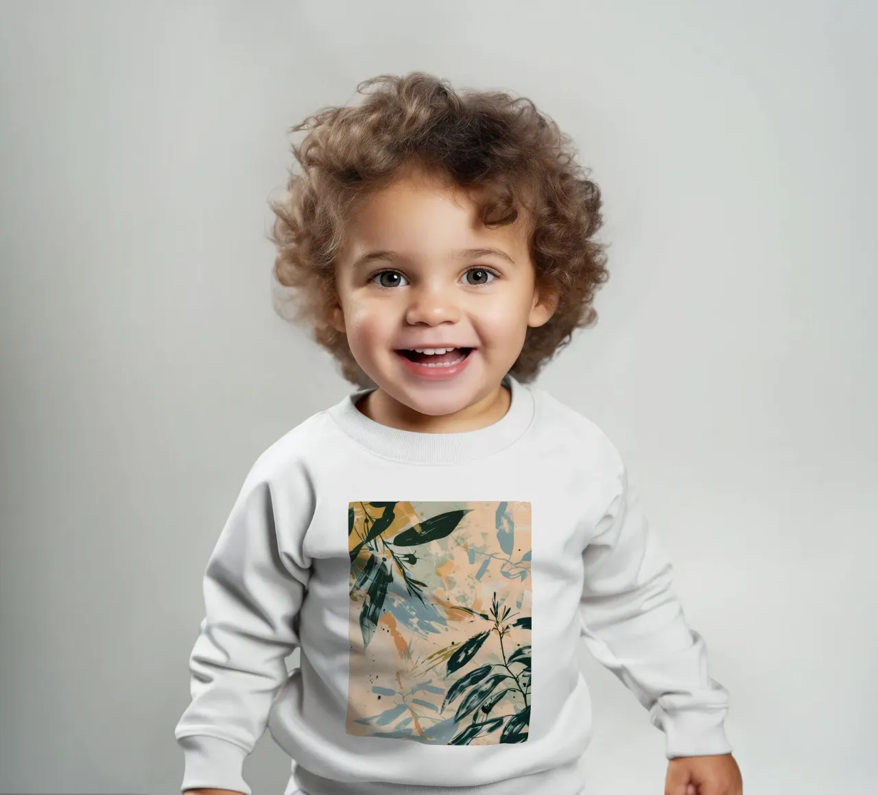 Leaves Tropical B Baby Sweatshirt von Mateo