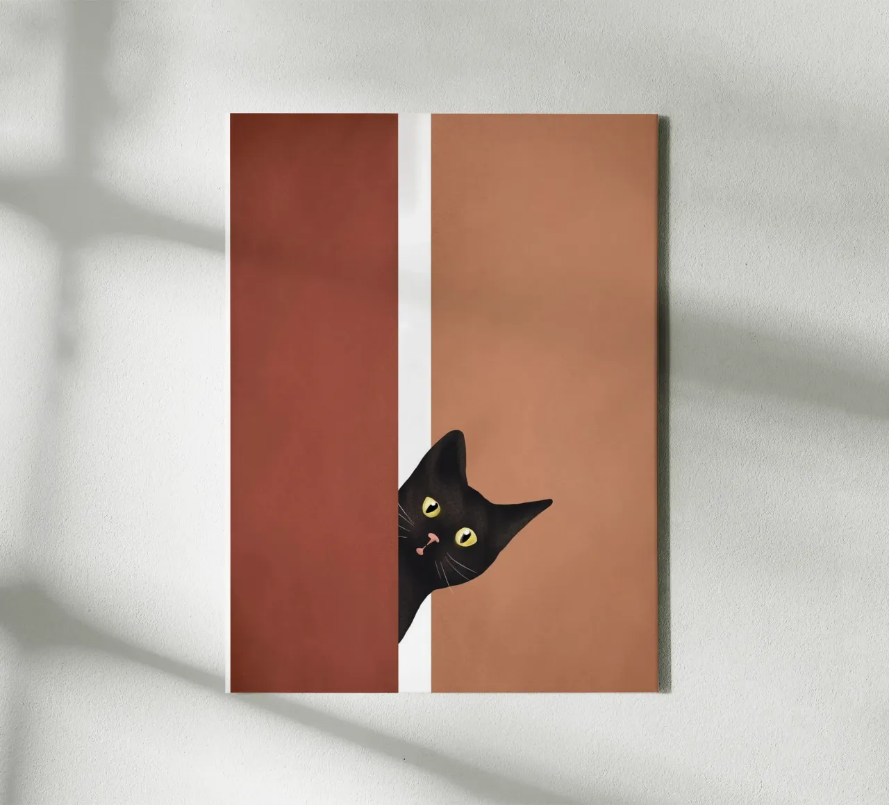 Peeking In tela con Cornice a cassetta da cityart