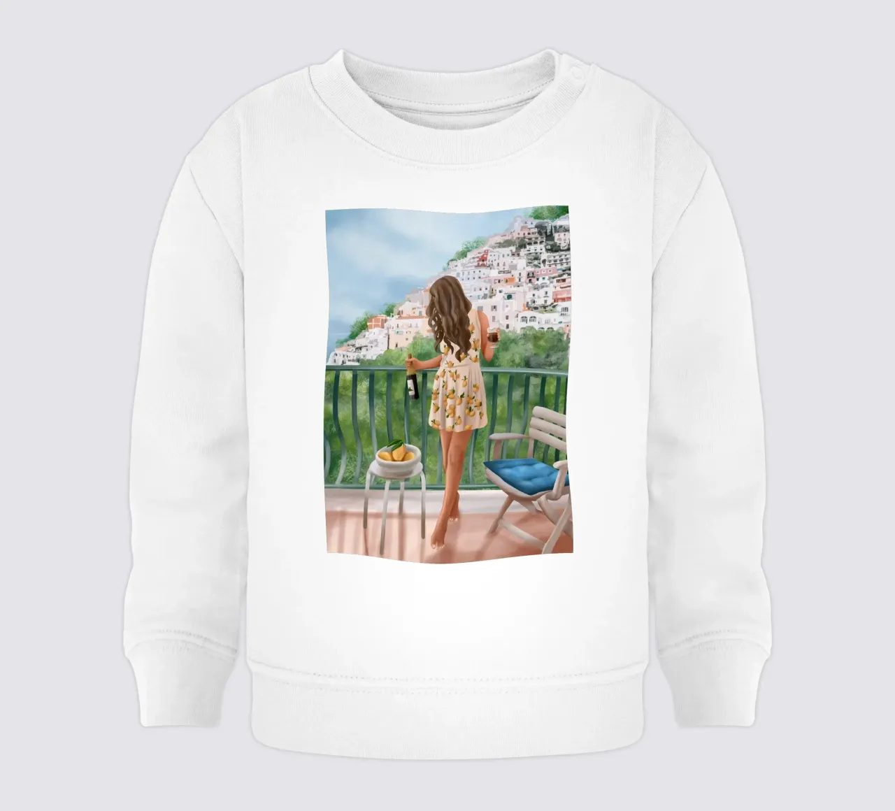 Amalfi Reverie felpa neonato da cityart