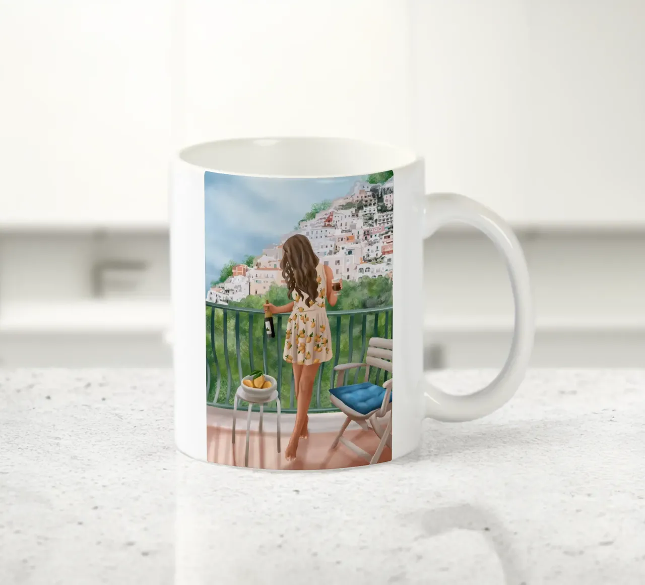 Amalfi Reverie tazza in ceramica da cityart