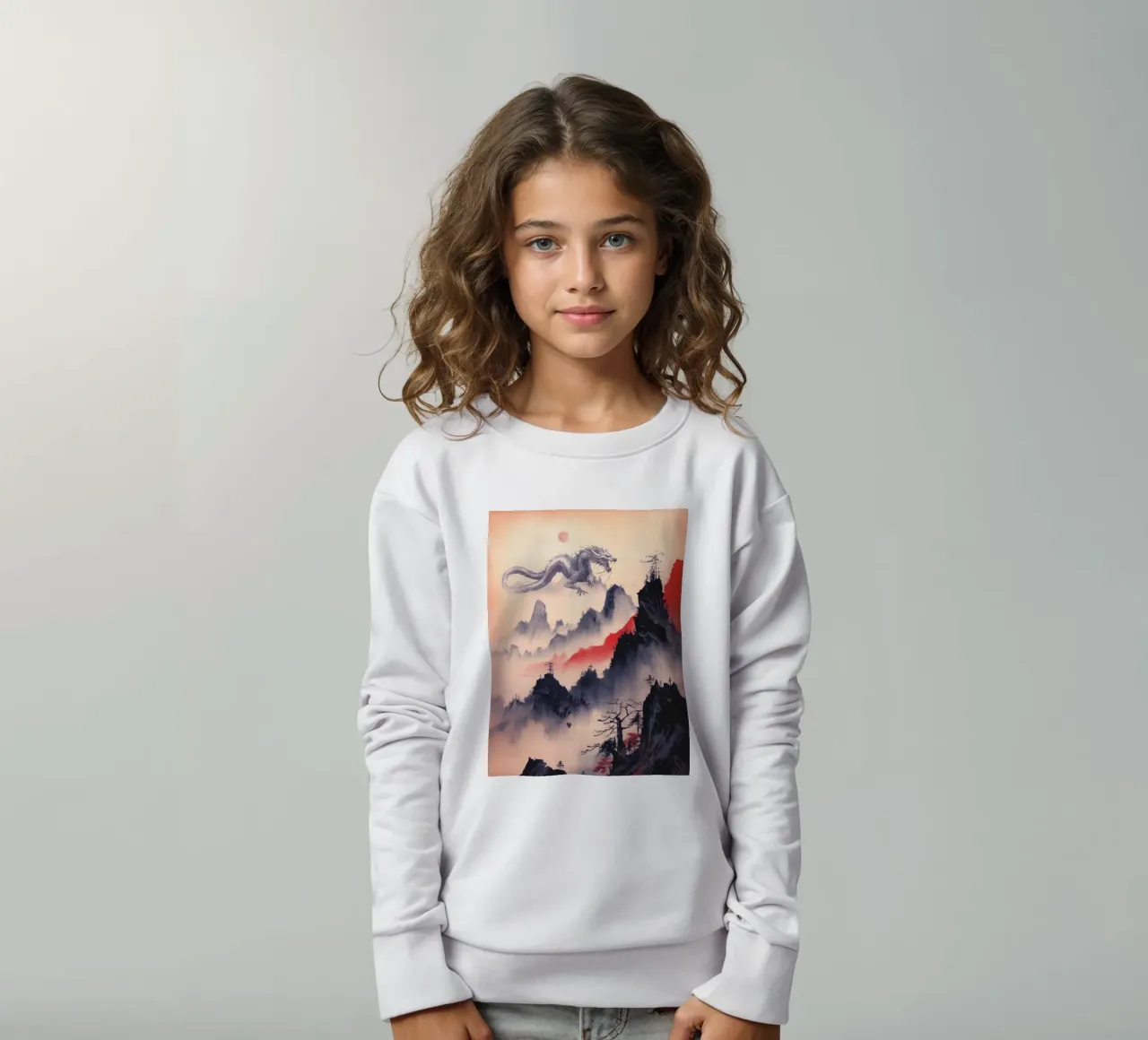 Drago giapponese felpa bambino da 🎁 ARTVI-SHOP