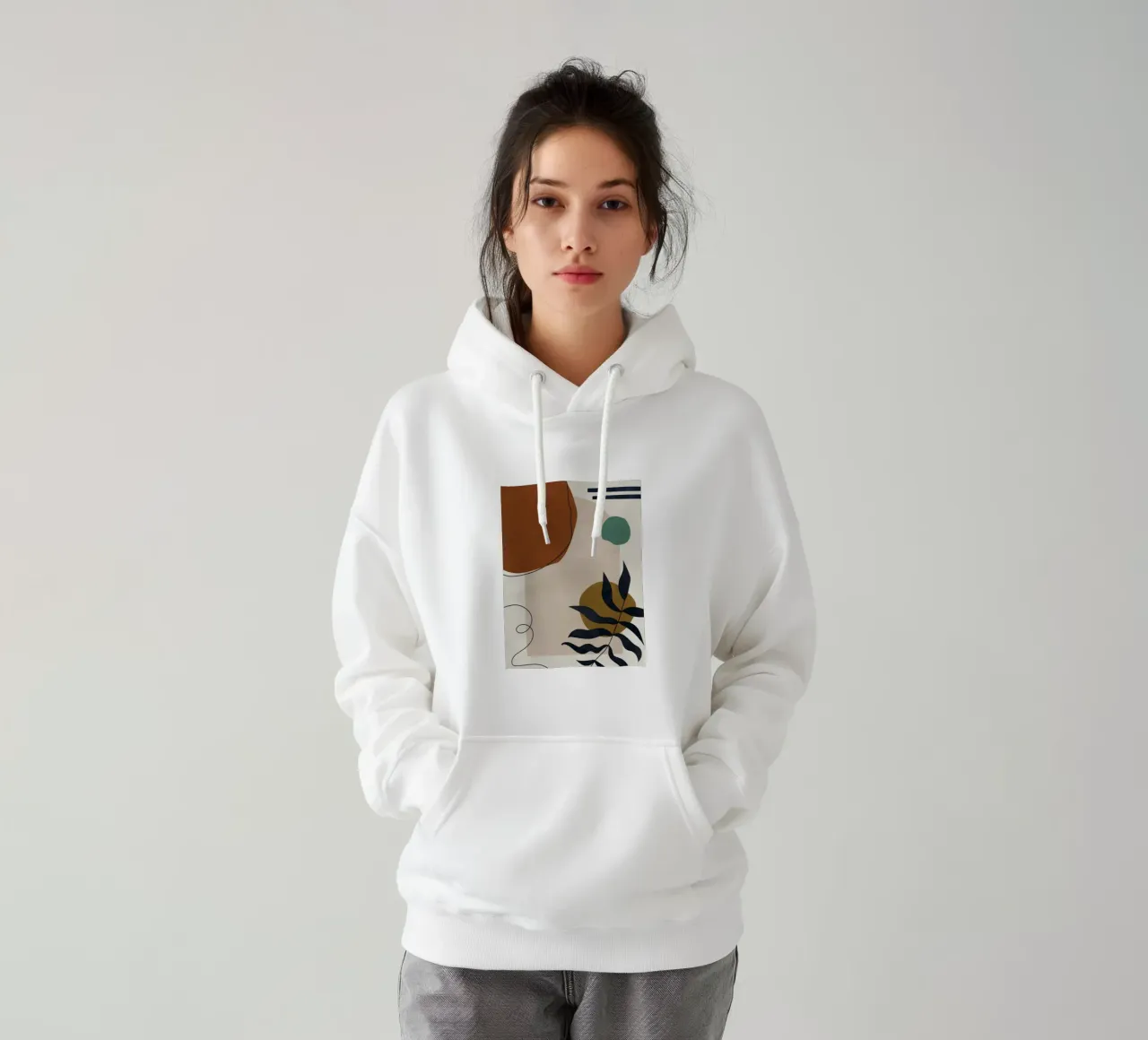 arte minimalista felpa con cappuccio da ARTVI-SHOP