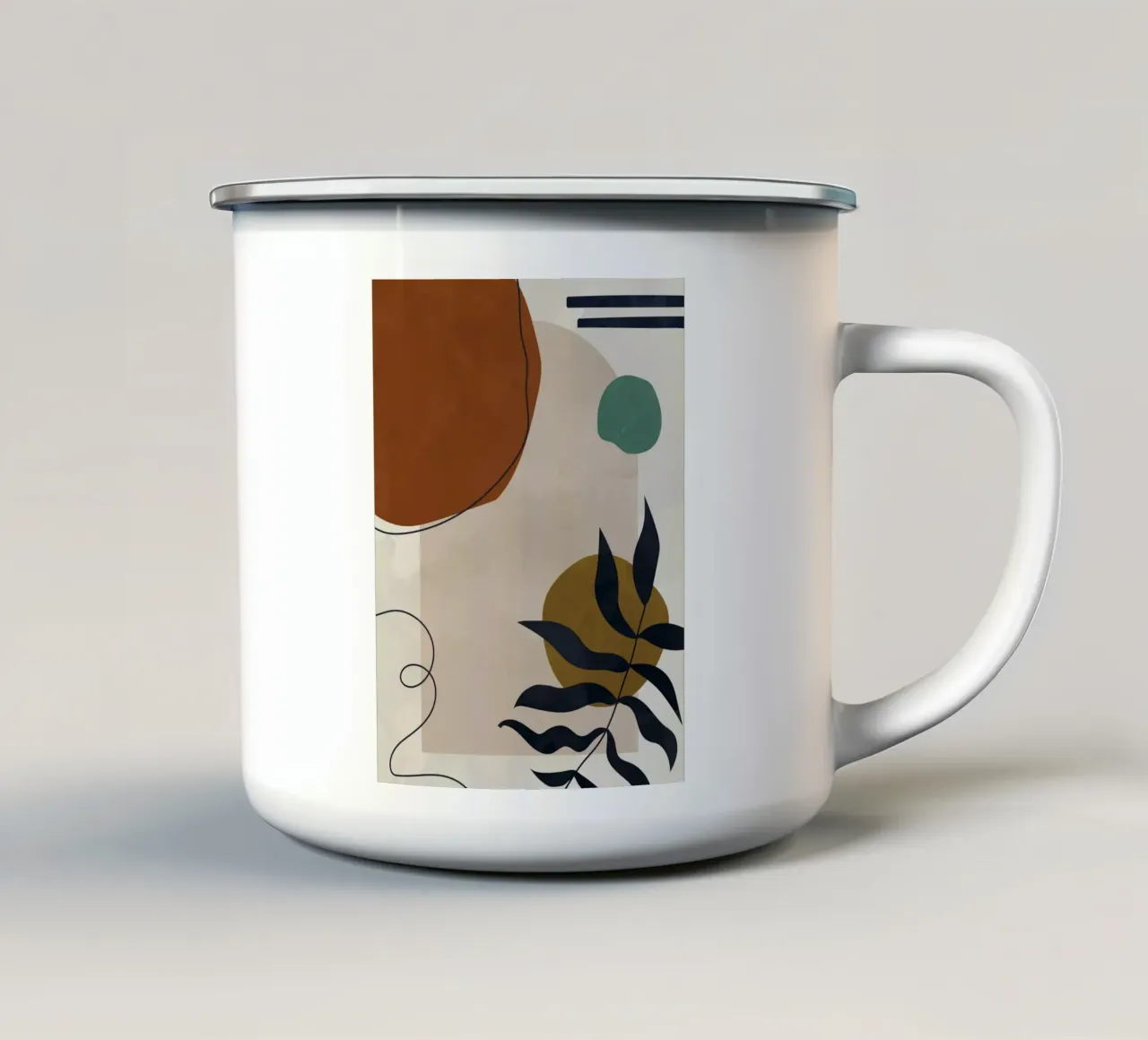 arte minimalista taza de esmalte de ARTVI-SHOP