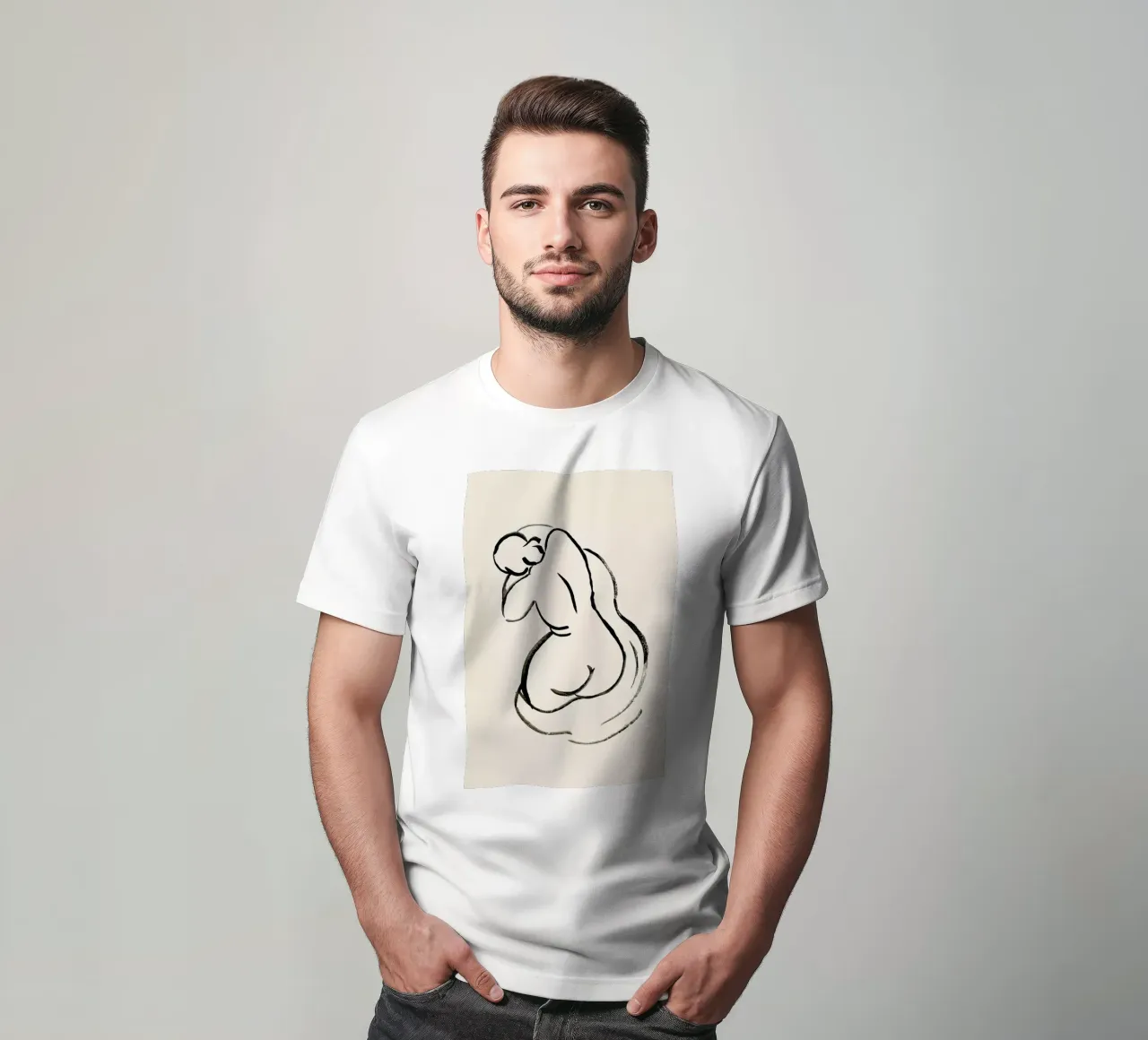 Turned Away t-shirt by Graphite